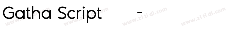 Gatha Script英文字体字体转换